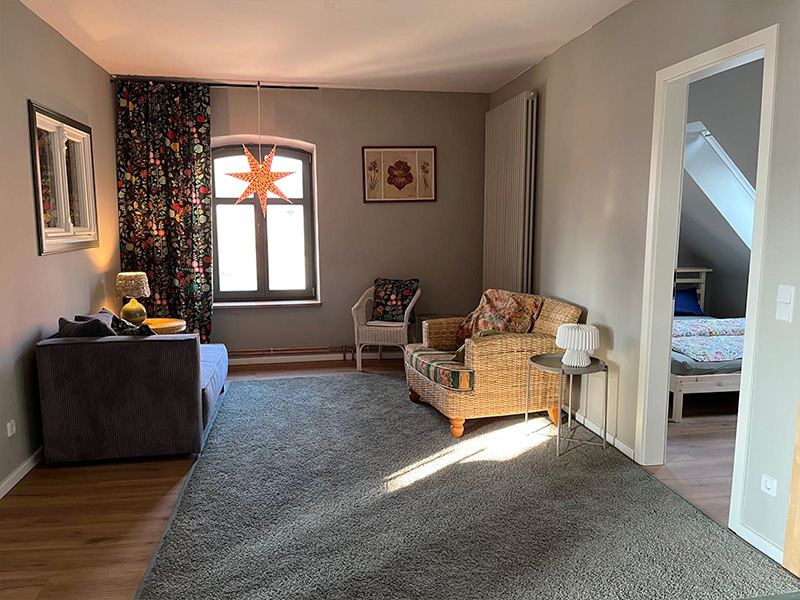 Blick auf die Sofaecke